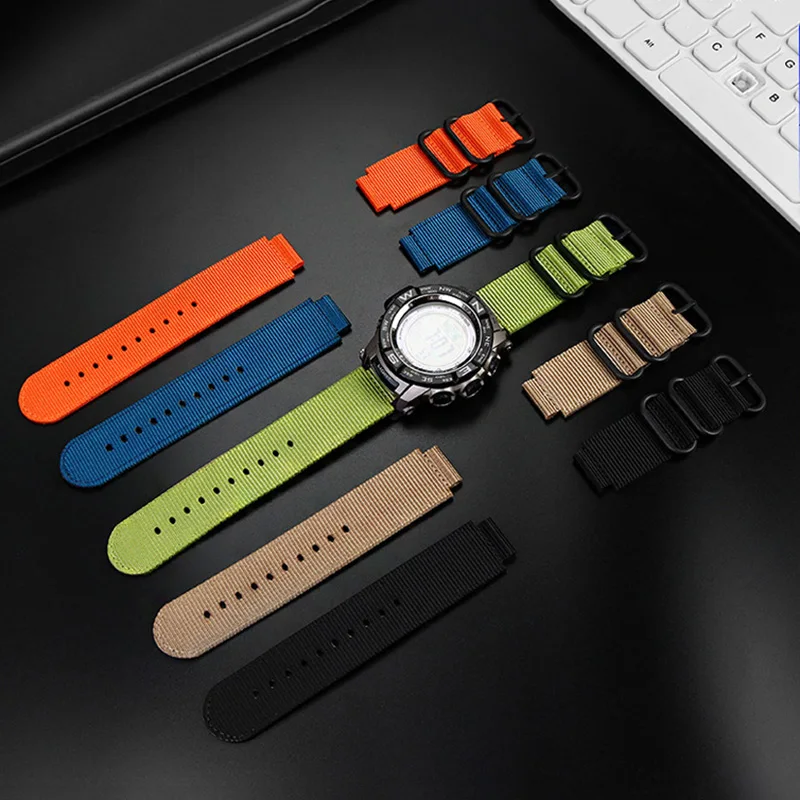 Nylon Watchband For Casio G Shock GBA-800-1A GBA-800-7A GBA-800 GMA-B800 GA-800 GBD-800 GA110 Modified Sport Strap 16mm Bracelet