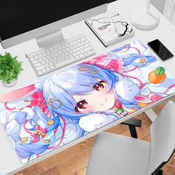 Hololive Usada Pekora Mouse Pad Laptop Kawaii Girl Gaming Accessories Mousepad PC Cute Anime Game Cabinet Table Mat Large Carpet