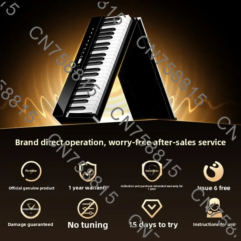 88 Keyboard Portable Beginner Home Professional Electronic Piano，For  Terence V70 Foldable Heavy Hammer Electric Piano