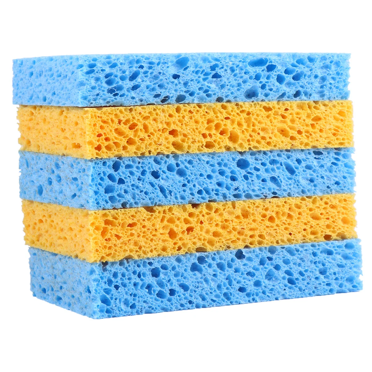 

12Pcs Kitchen Cleaning Sponge High Elastic Absorbent Dish Scrub Cleaner for Faucet Sink Stove Essential Kitchen Tool