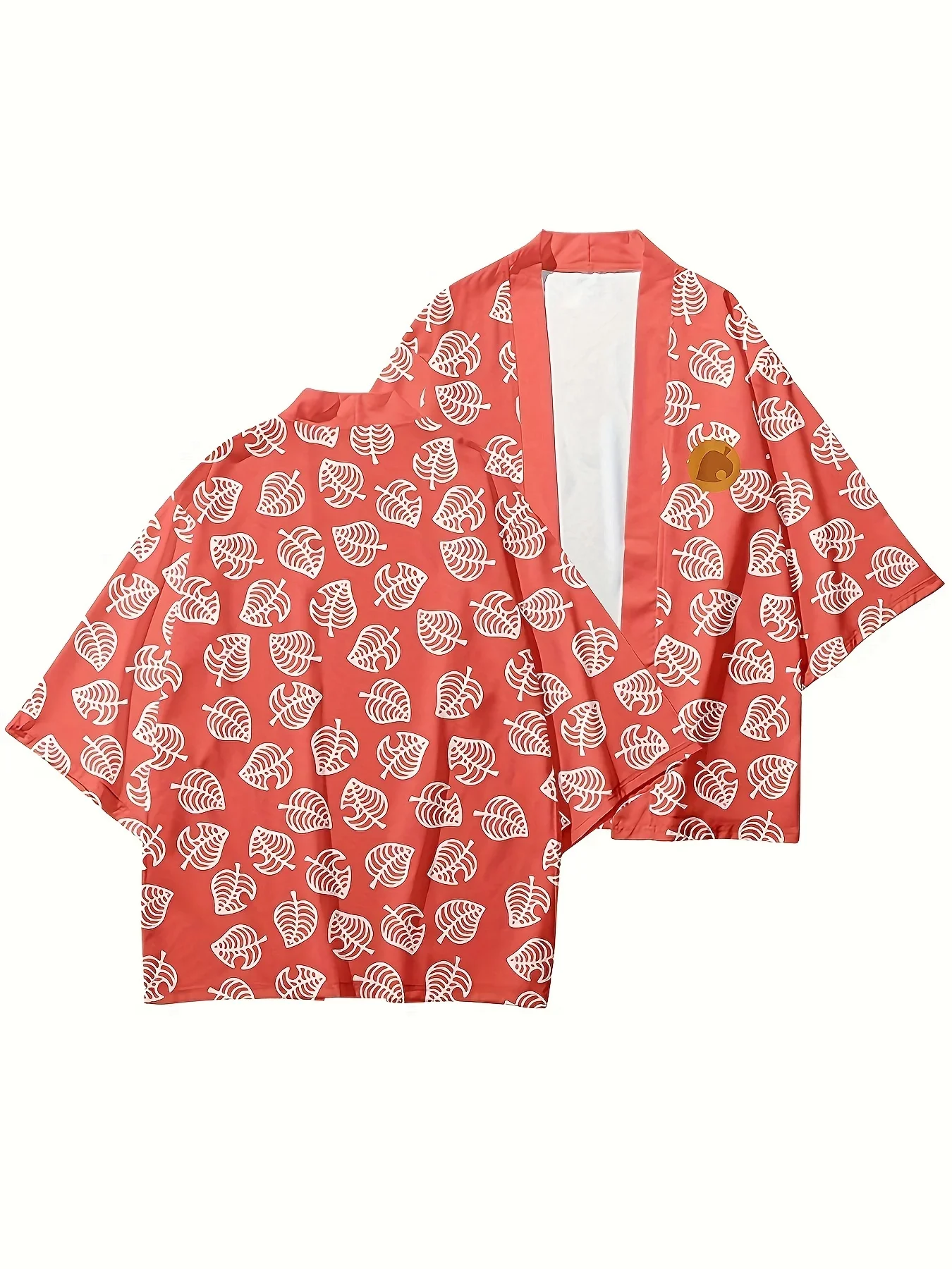 طباعة هاوري كيمونو الوردية. زي تنكري على شكل حيوانات من Game، ملابس تقليدية يابانية خضراء، ملابس الشارع