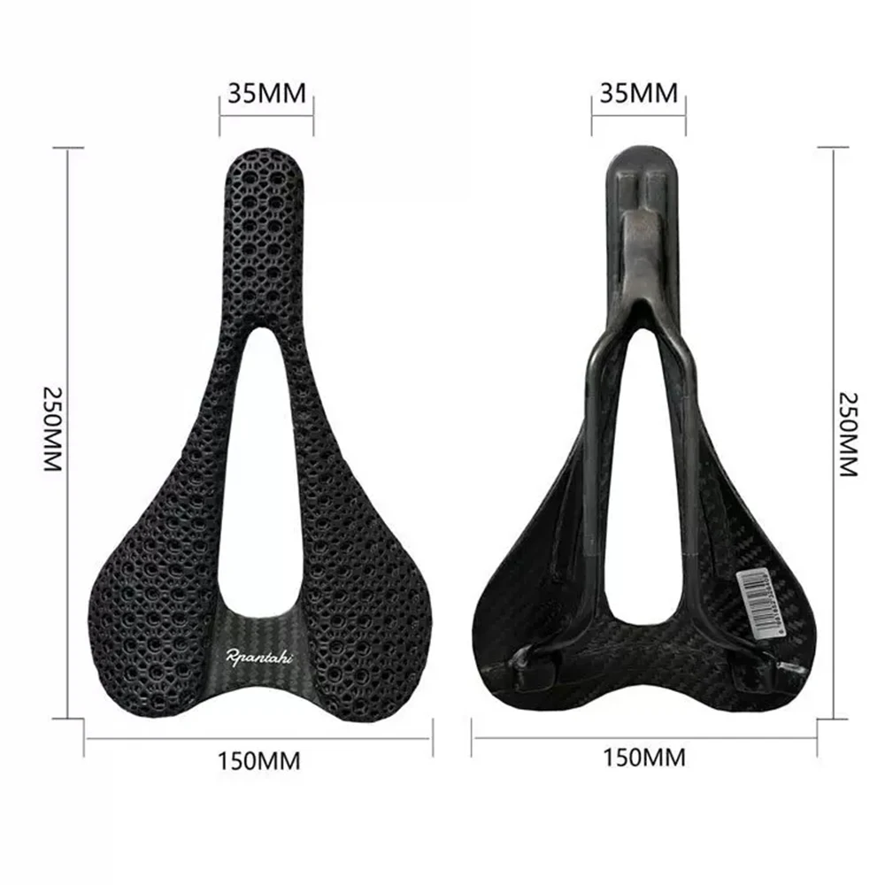 Rpantahi 3D Printed Bicycle Saddle Ultralight Carbon Fiber Hollow Comfortable Breathable MTB Gravel Road bike Cycling Seat Parts