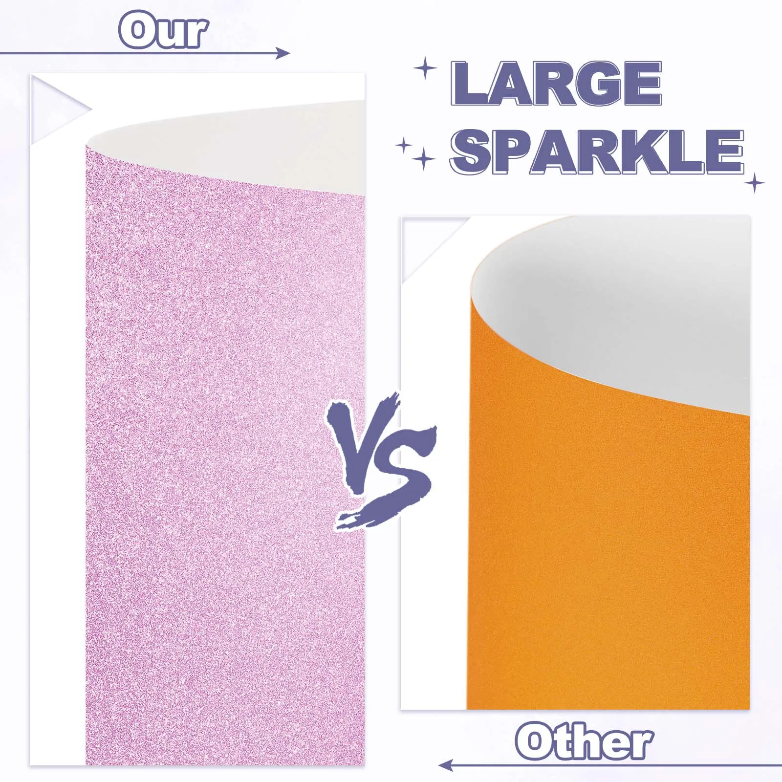 40 ورقة ملونة بريق البطاقات 12 بوصة الزخرفية بريق ورقة بطاقة الأسهم لامعة سجل القصاصات 250gsm سباركلي ورقة كبيرة لامع #4