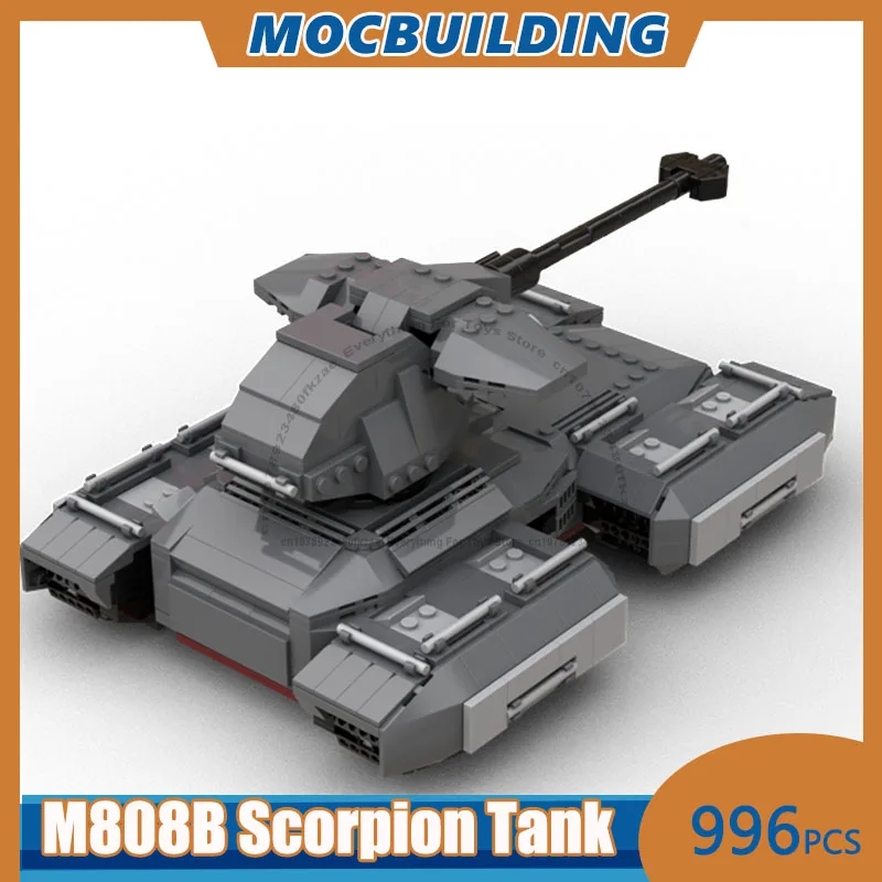 MOC Building Blocks M808B Scorpion Tank Model DIY Assemble Bricks Military Educational Collection Creative Toys Gifts 996PCS