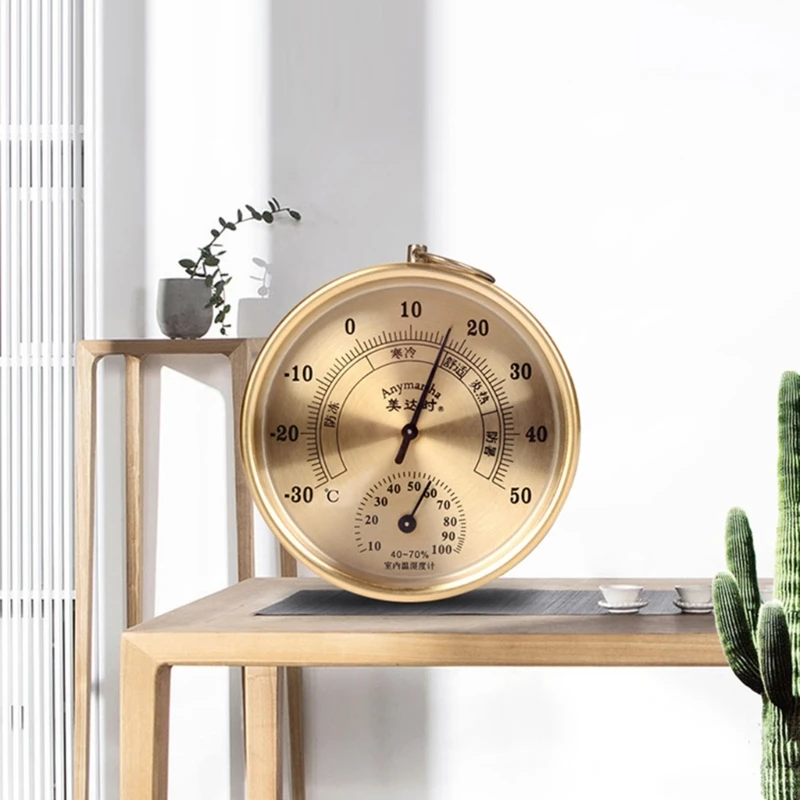 Wall Temperature Humidity Meter Thermometer Hygrometer For Sauna-Room Household