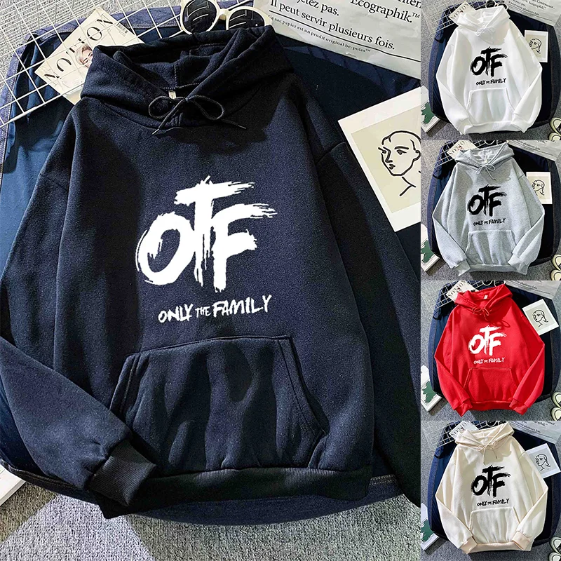 Neue Stil Hoodies Schwarz Mit Kapuze Jacke Für Männer Marke Otf Muster Gedruckt NUR THA FAMILY Männlich Herbst Sweatshirt Hoody Plus Größe