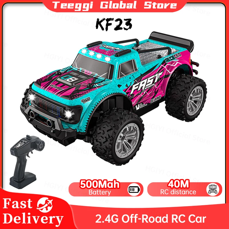 KF23 KF24 2.4G Model Off-Road RC Car z oświetleniem LED 2WD Off-road Zdalnie sterowany pojazd wspinaczkowy Zabawka na zewnątrz Prezenty dla dzieci