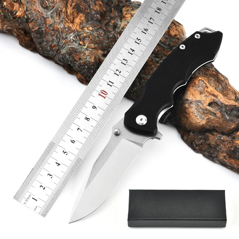 

Multifunctional Folding Outdoor Camping Pocket Knife D2 Blade G10 Handle Hunt Survival Tactical Knives Fruit EDC Tool for Gift