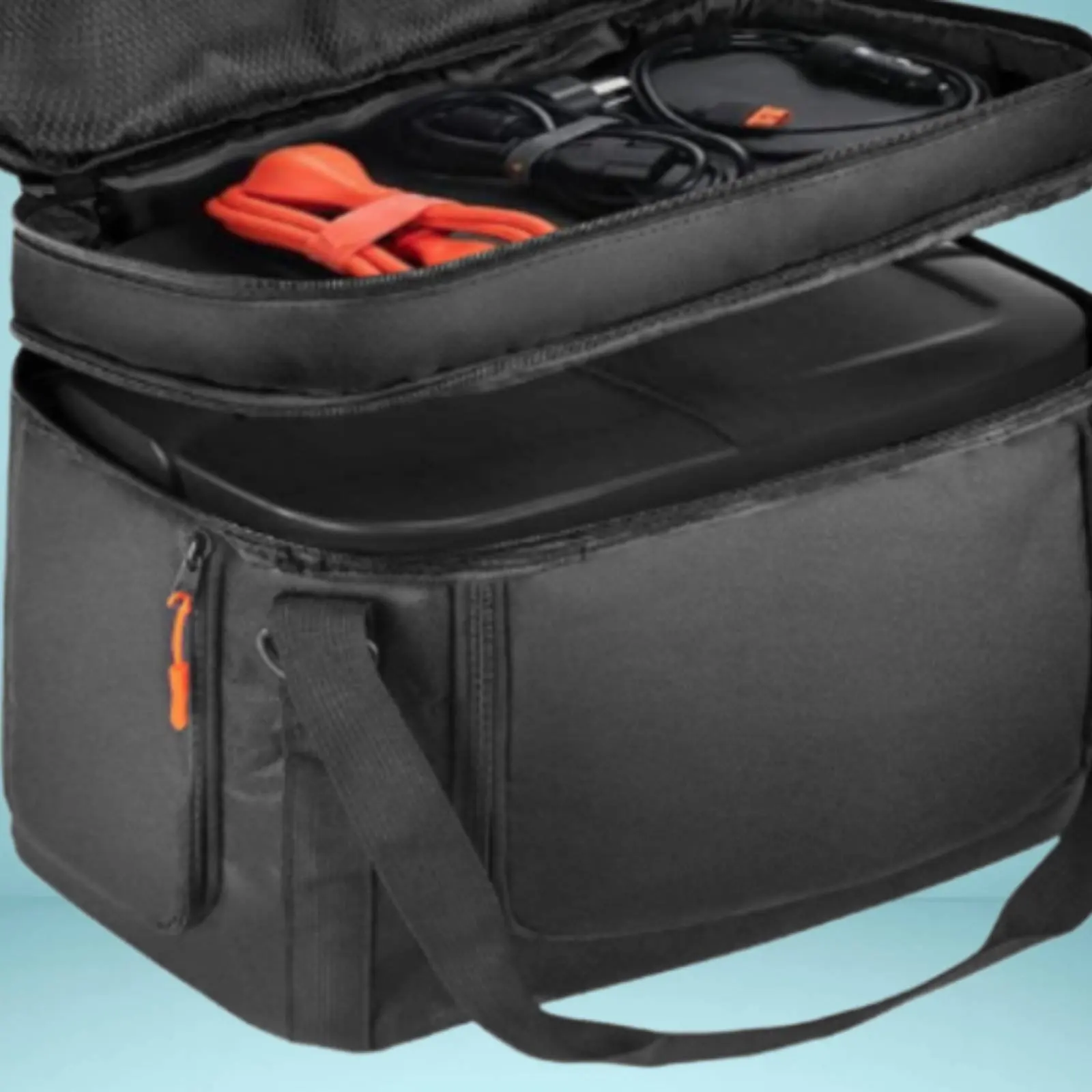 Portable Power Station Bag Detachable Shoulder Strap Power Station Carrying Case Padded Generator Cover Wear-Resistant Material