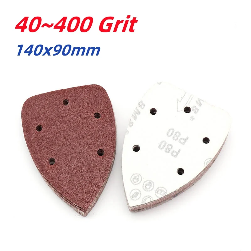 40~400 Grit Mouse Detail Sander Sandpaper Replacement Pad For 140mm Mouse Sander Sanding Sheets Assorted
