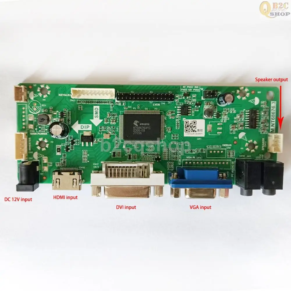 LM215WF3-SL 1920X1080 Panel LCD Controller Board Driver Monitor Kit LVDS Converter HDMI-compatible+DVI+VGA+Audio