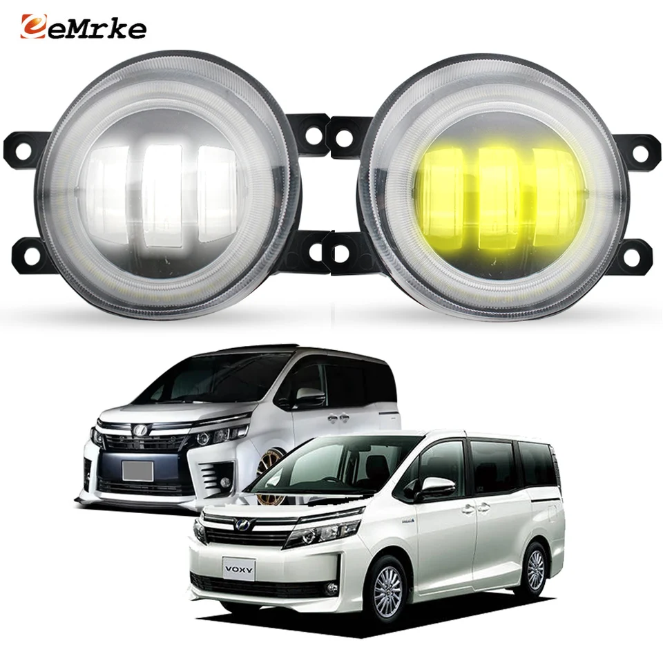 Full Led Fog Light Lamp Assembly with Lens Angel Eyes DRL
