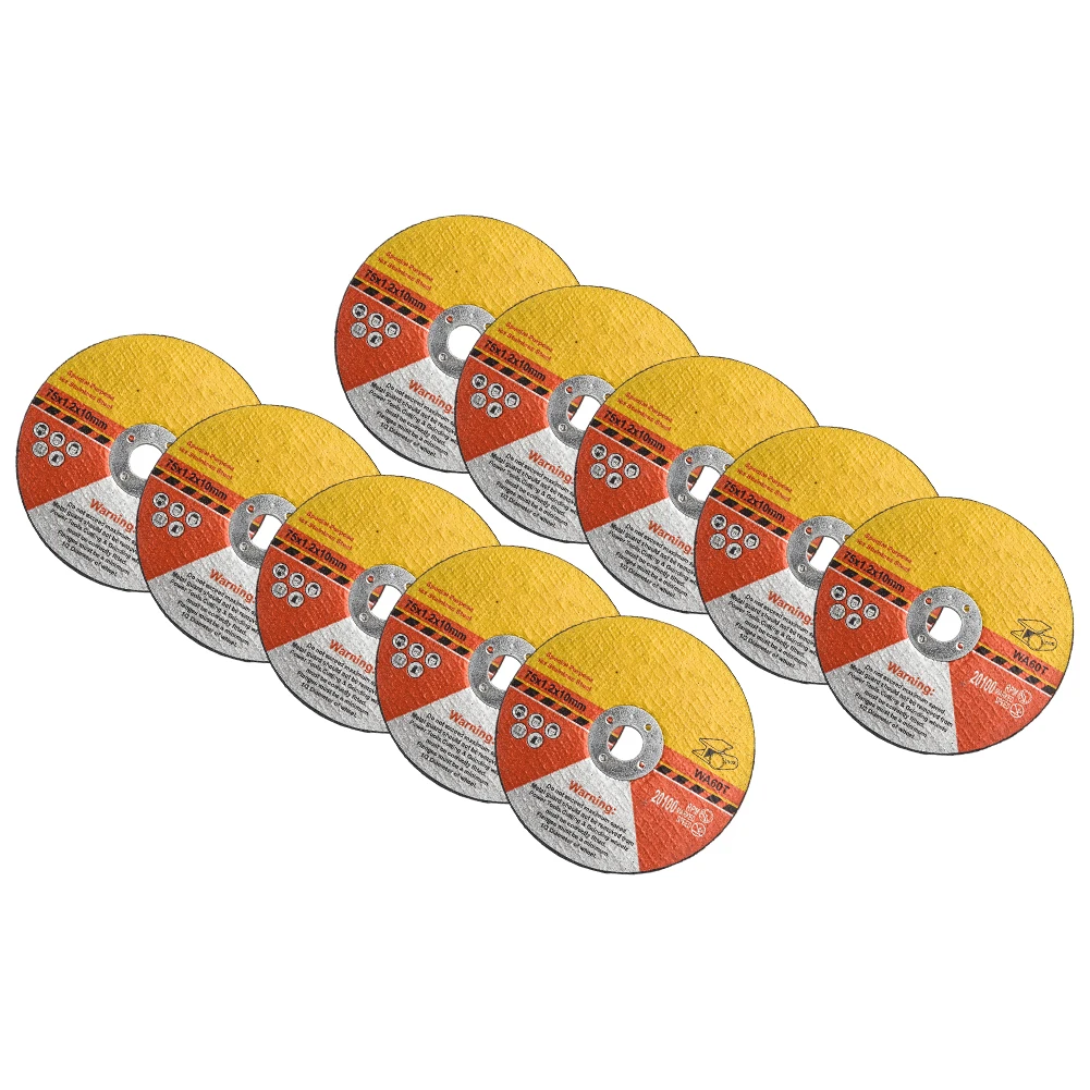 

Пильные диски из циркулярной смолы 10 шт. 75 мм, шлифовальные диски, режущий диск 10 мм, отверстие 1,2 мм, ультратонкие угловые шлифовальные машины, аксессуары