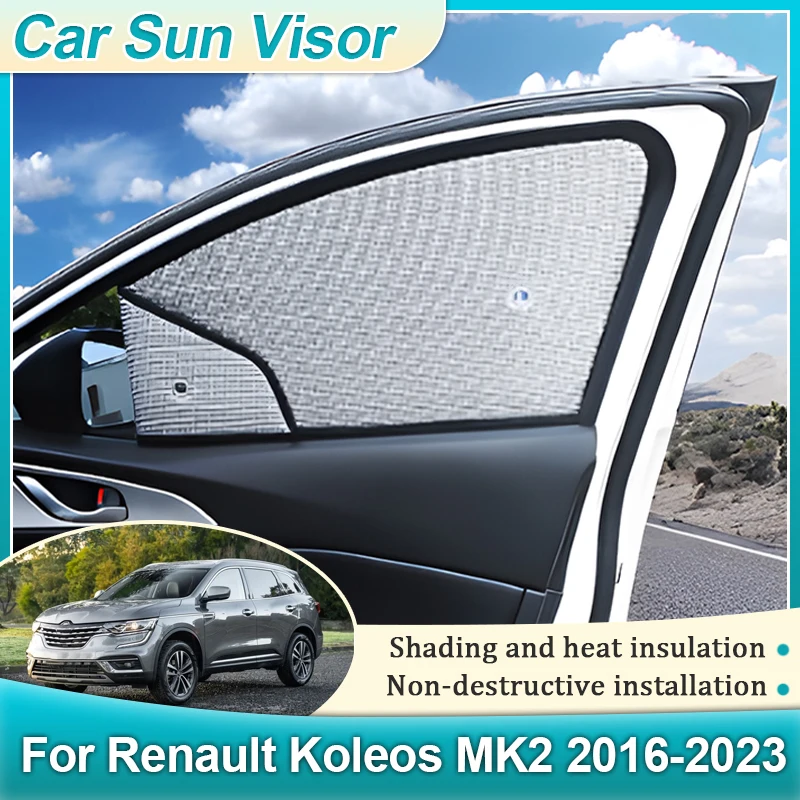 

Car Windshield Visor For Renault Koleos HC MK2 QM6 2016-2021 2022 2023 Full Windows Sun Protection Anti UV Sunshade Accessories