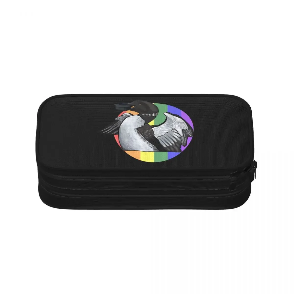 Heated Rivalry Inspired Rainbow Pride Loon Hockey Puck Pencil Cases Pencil Box Pen Bags School Supplies Gifts Stationery