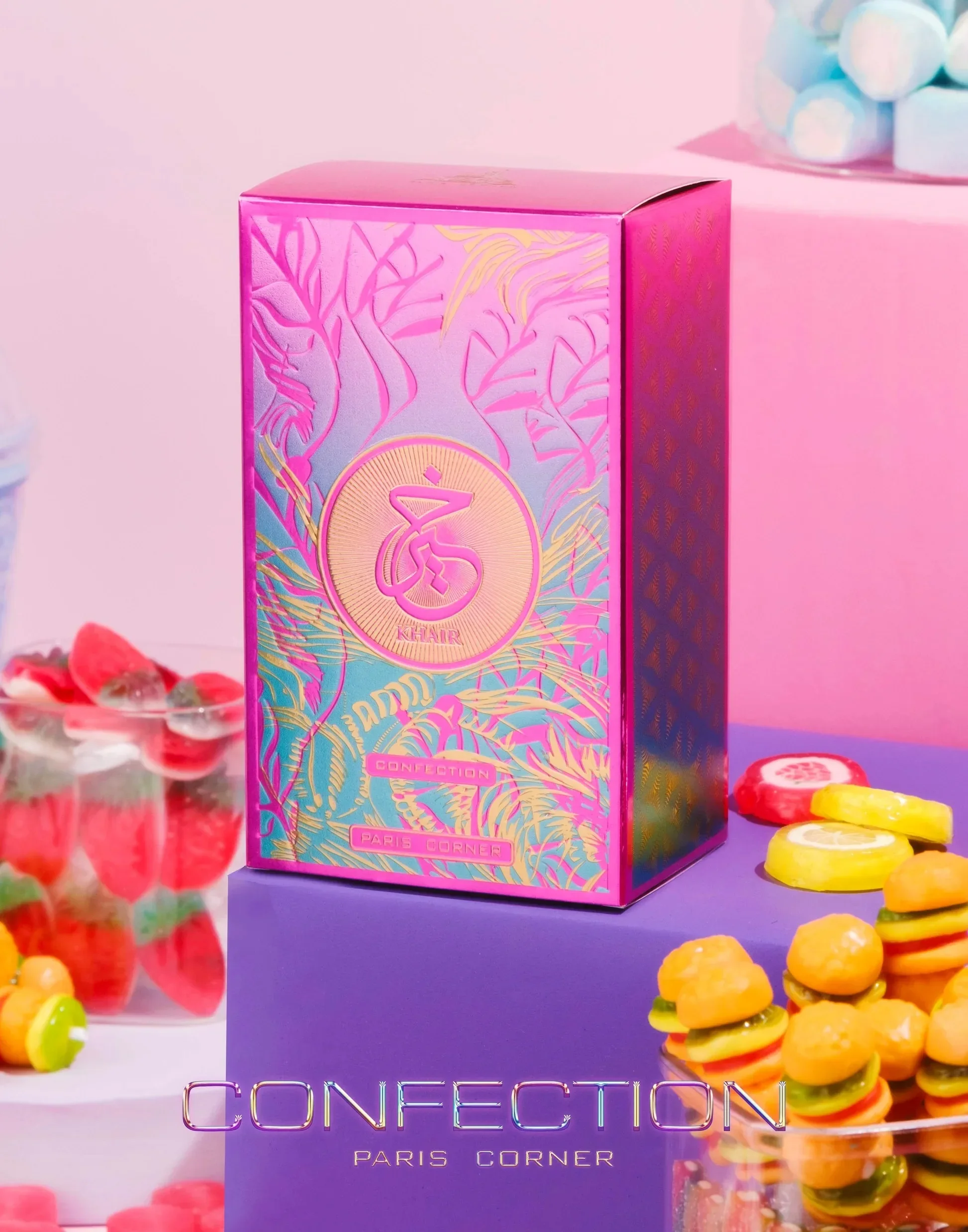 Paris Corner Khair Confection EDP 100 ml – Parfum unisexe longue durée Oriental Sweet Gourmand Cadeau pour Halloween Noël