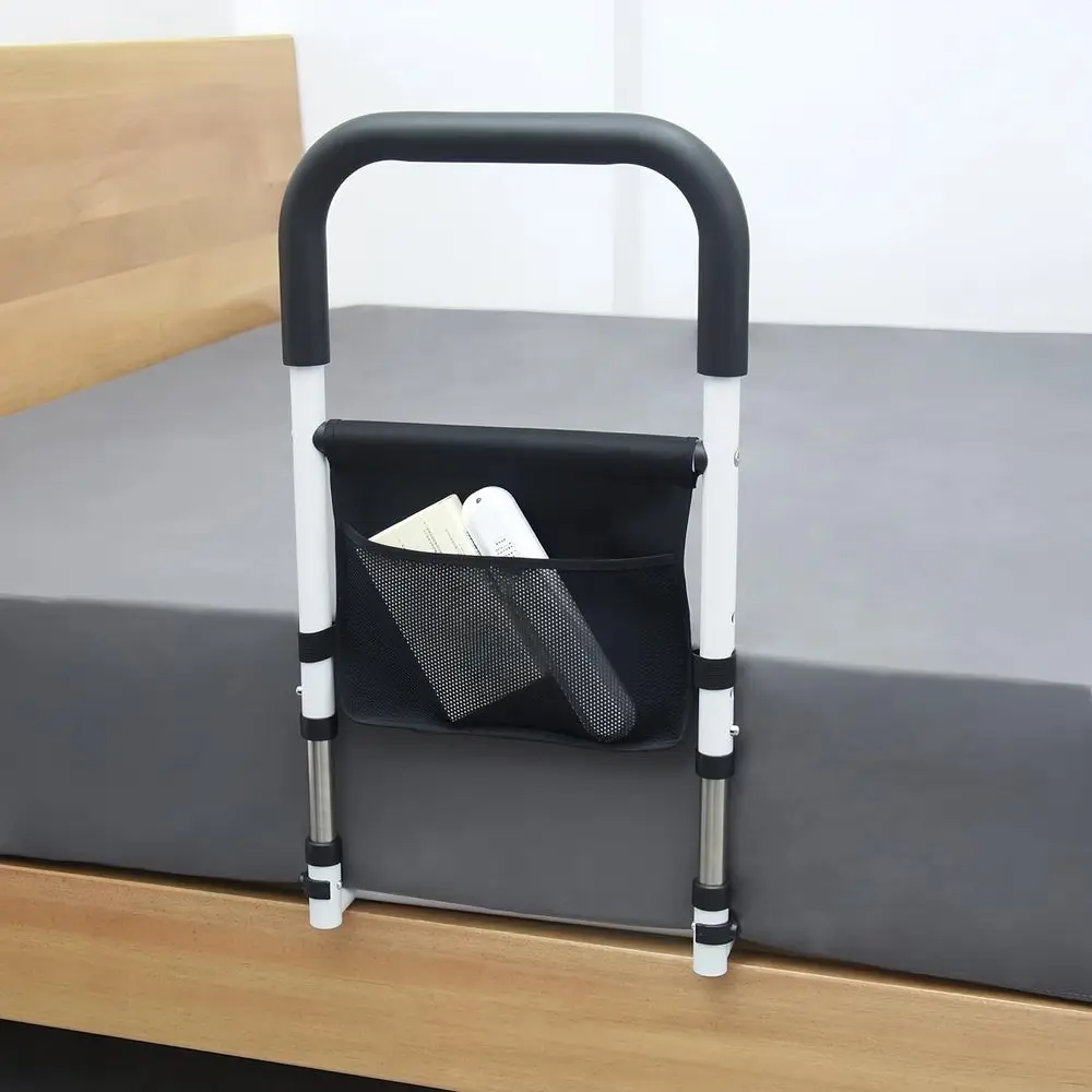 Bed Rails or Elderly Adults Saety, Adjustable Medical Bed Assist Rail or Seni, Bede Rails with Storage ket, Bed Railing Cane, Gr