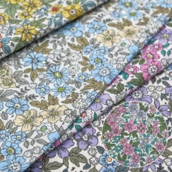 Liberty Fabric Multicoloured Floral London Liberty Cotton Tana lawn Custom Fabric Printing Fabric Design for Children's Clothing
