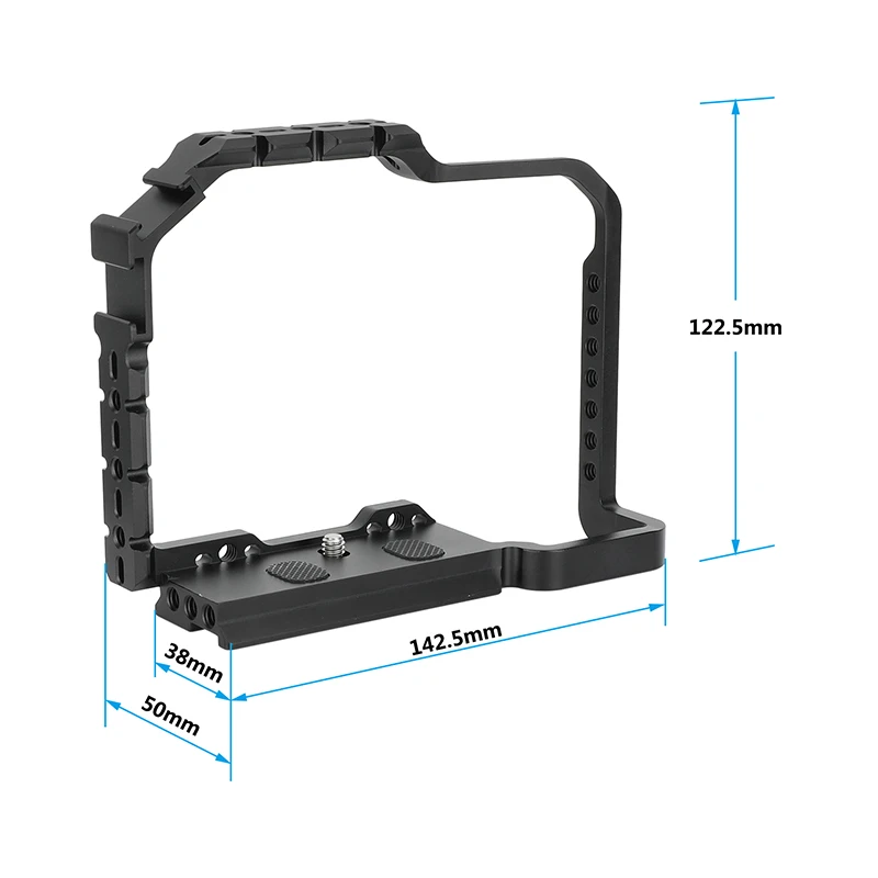قفص كاميرا كامل من CAMVATE لباناسونيك LUMIX S5 II/IIX مع سكة الناتو المدمجة
