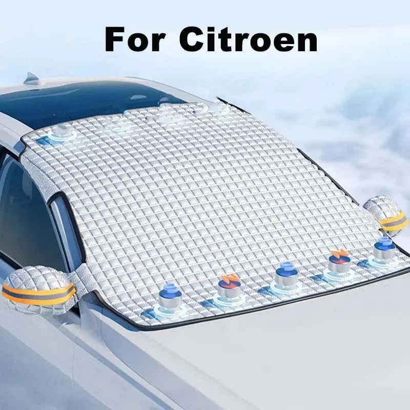 For Citroen C4 C5 C3 C4l C3 Pluriel C4 Grand Picasso C6 Thick Magnetic Anti Frost Freezing Car Snow Cover Windshield Sunshades
