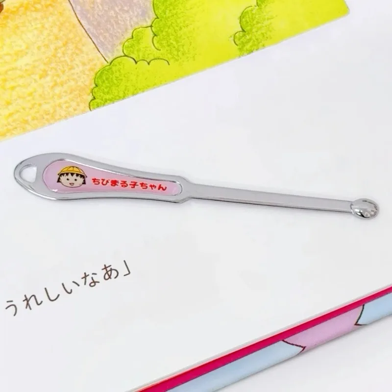 Lucu ‌ Sakura Momoko ‌   Sendok Telinga Kepala Bulat Tanpa Menyakiti Telinga Pembersih Telinga Artefak Kartun Liontin Portabel Hadiah Natal