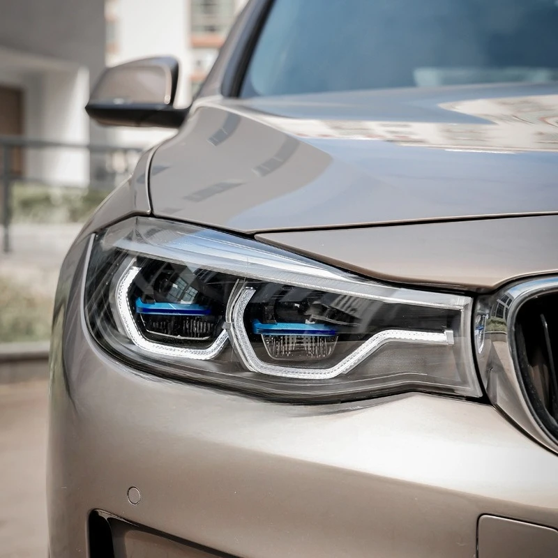 

A PairSuitable For 13-20 BMW 3 Series GT Headlight Assembly F34 Modified LED Daytime Running Light Water Steering Lens Light
