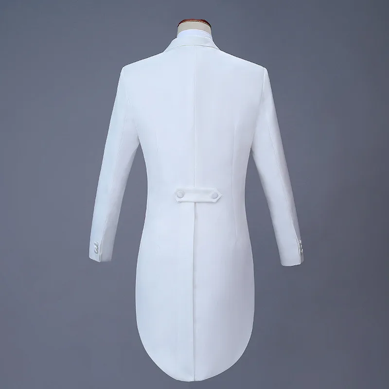 Fashion Simple Men Tuxedo Suits Singer Pianist Magician Stage Performance Dress Blazers Jacket and Pants