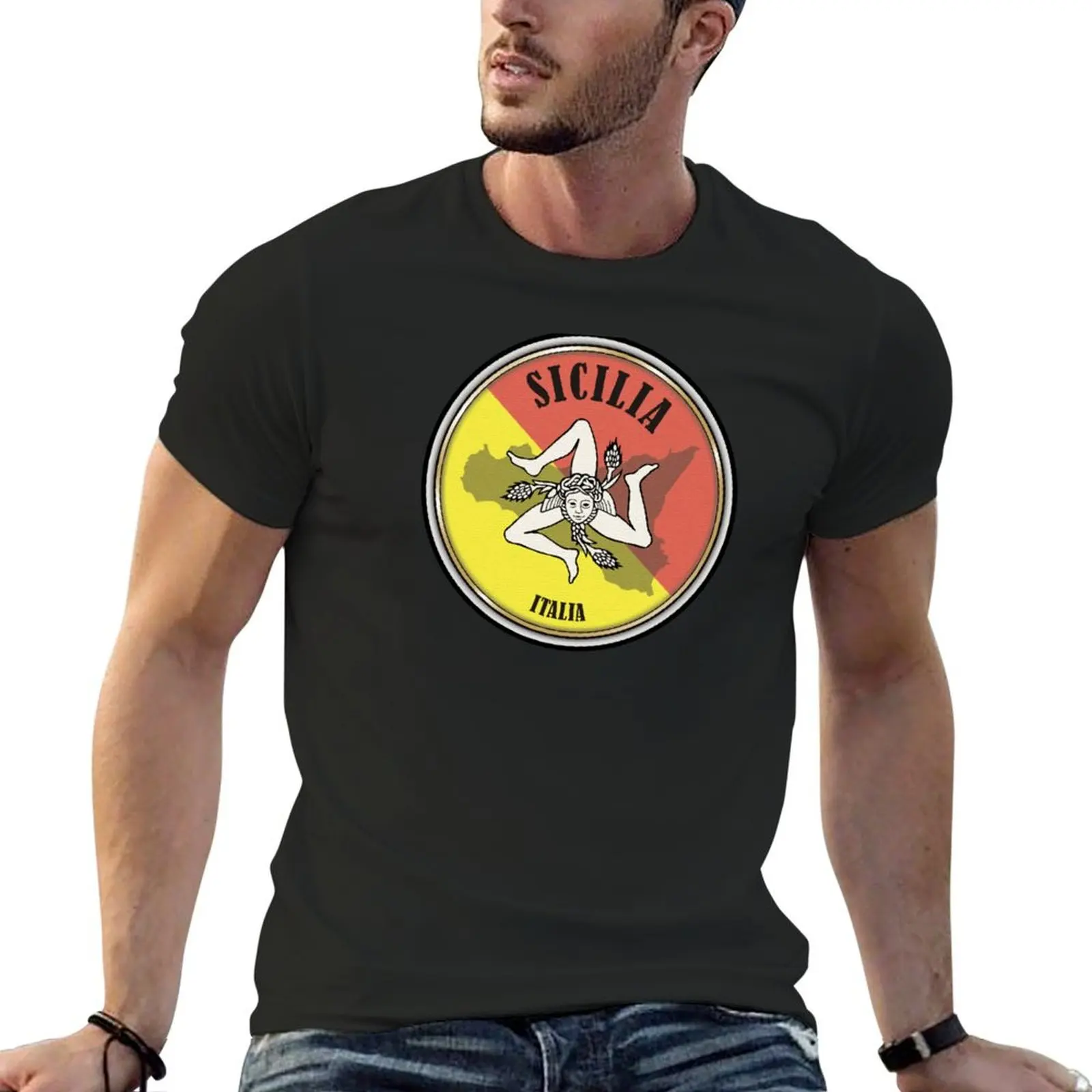 Sicilia Sicily Italia T-Shirt anime tshirt oversized t shirt mens graphic t-shirts