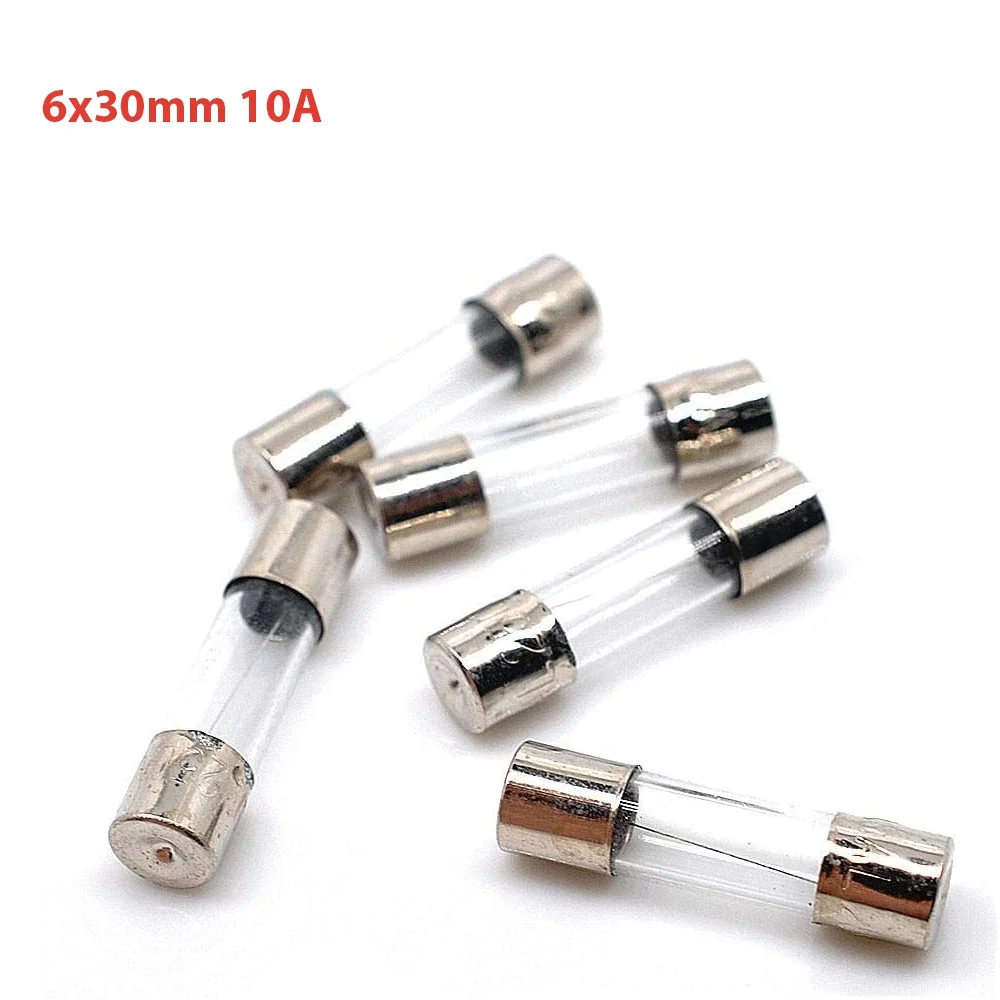 5X 6X30 MM 10A 250V REF2144 glass quick fuse