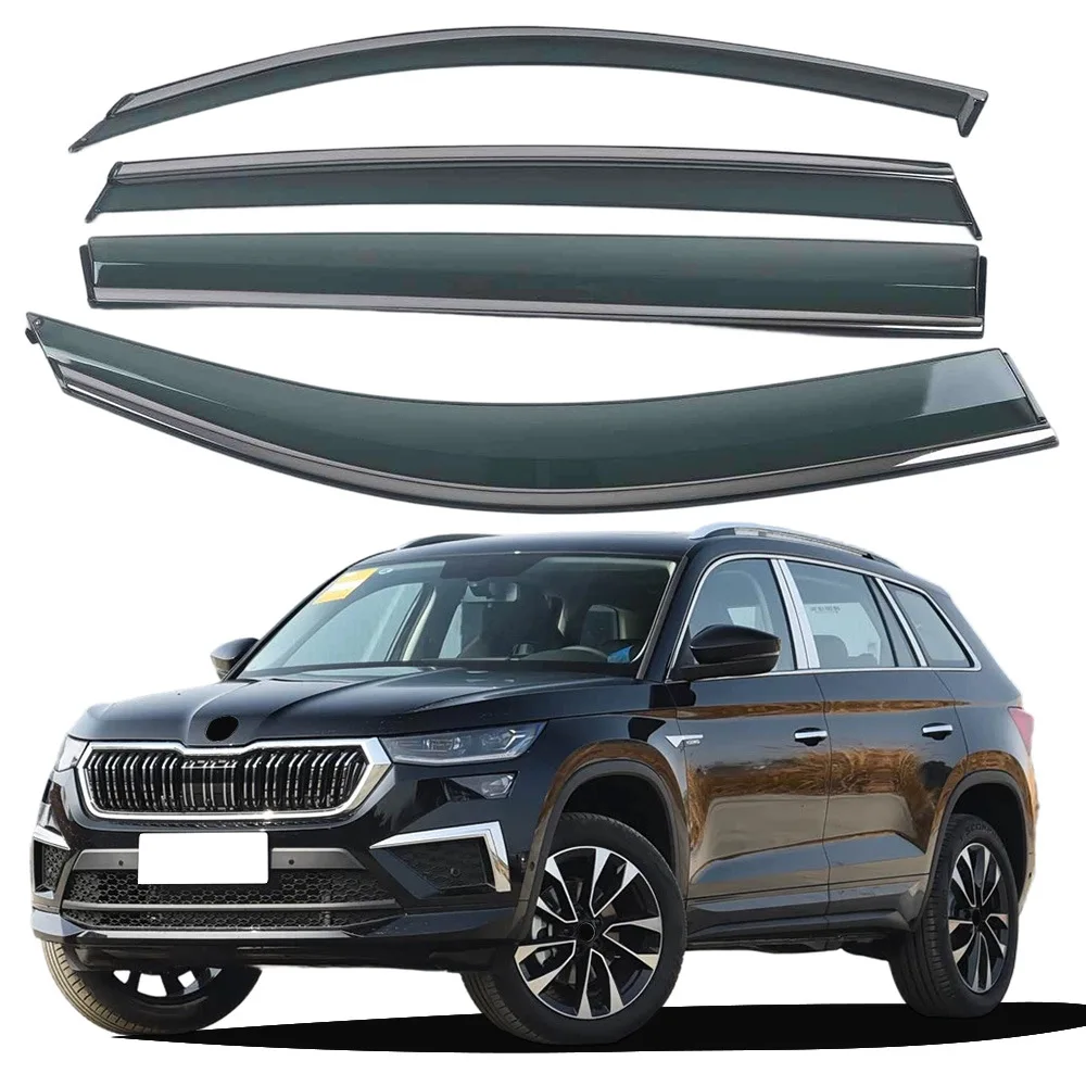 

Для SKODA KODIAQ 2017-2024: Защитный козырек-накладка на окно автомобиля от солнца и дождя, дефлектор, защитная рамка
