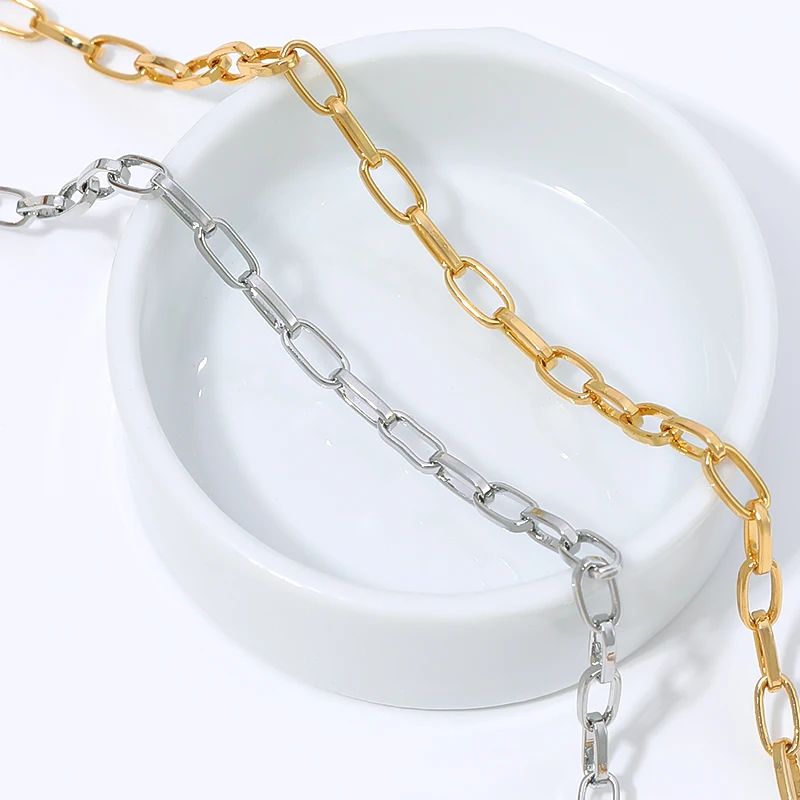 18K Gold Plated Oval Cable Chain Bulk Spool,Long Oval Link Cable Chain Bulk Supplies For Handmade Jewelry Pendant Accessories image 5