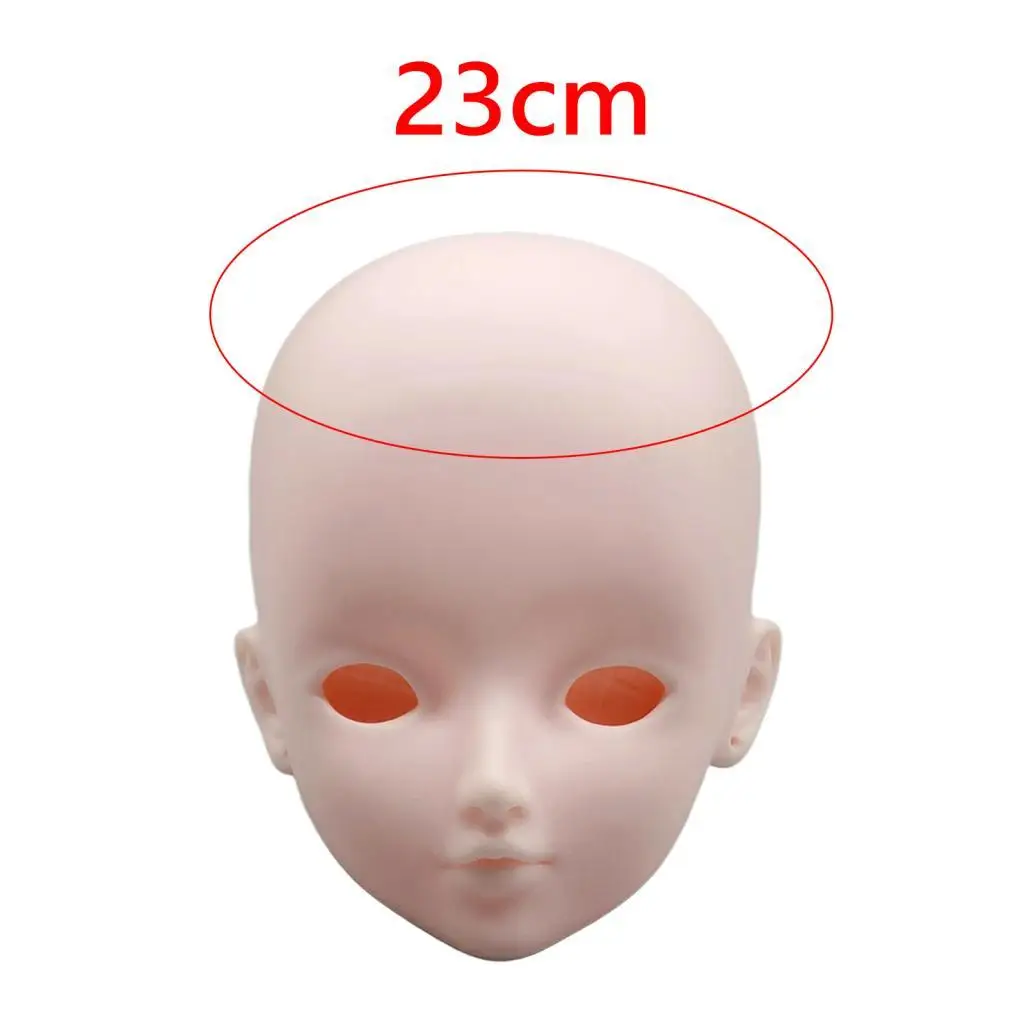 Cabeça de boneca masculina bjd, brinquedo de maquiagem para prática de cabeça de boneca, acessórios de cabeça bjd para prática de maquiagem