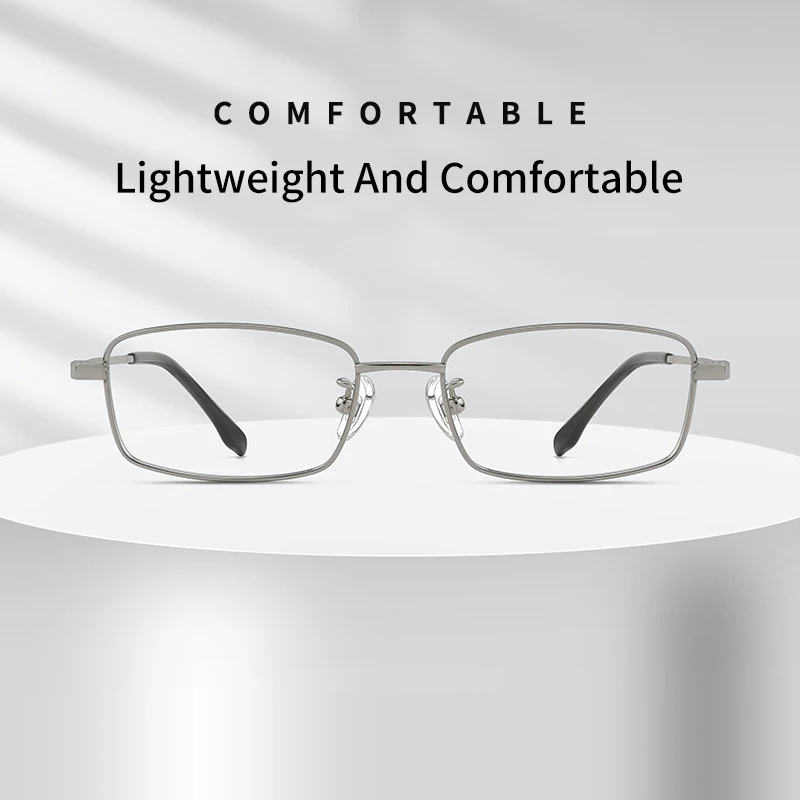 Small Frame Ultra-light Pure Titanium Wide-rimmed Full-frame Glasses Frame Men's And Women's Optical Prescription Eyewear 88693