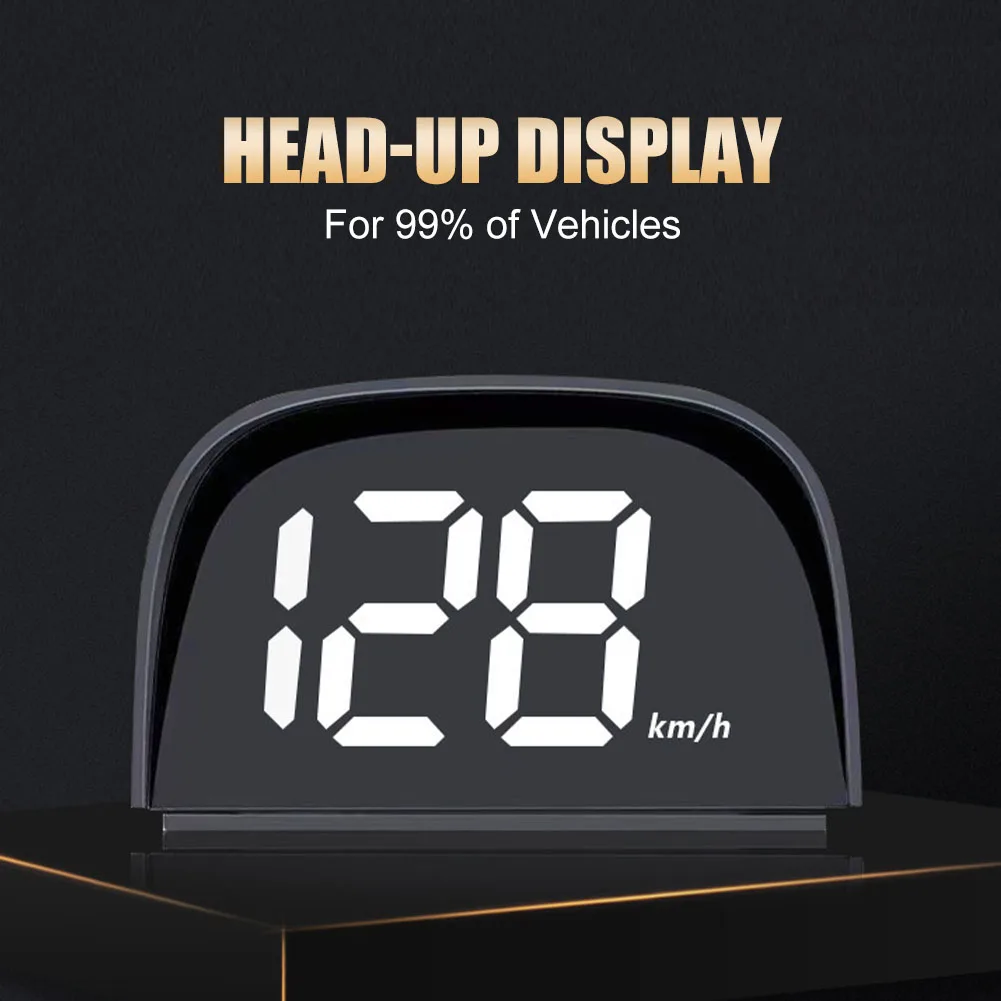 Universal Car GPS HUD 5V USB Head Up Display tachimetro digitale accendisigari Plug & Play Large Font KMH/MPH accessori Auto