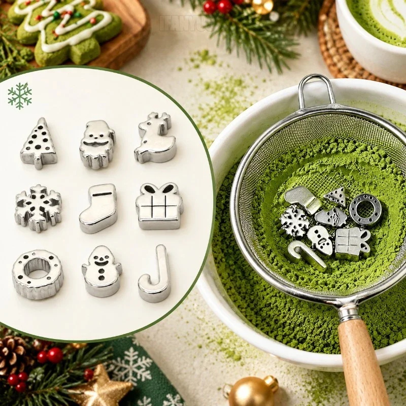 Stainless Steel Matcha Sifter Fine Mesh Anti Caking Portable Baking Tool Durable Christmas Party Supplies No More Lumps Tea Tool
