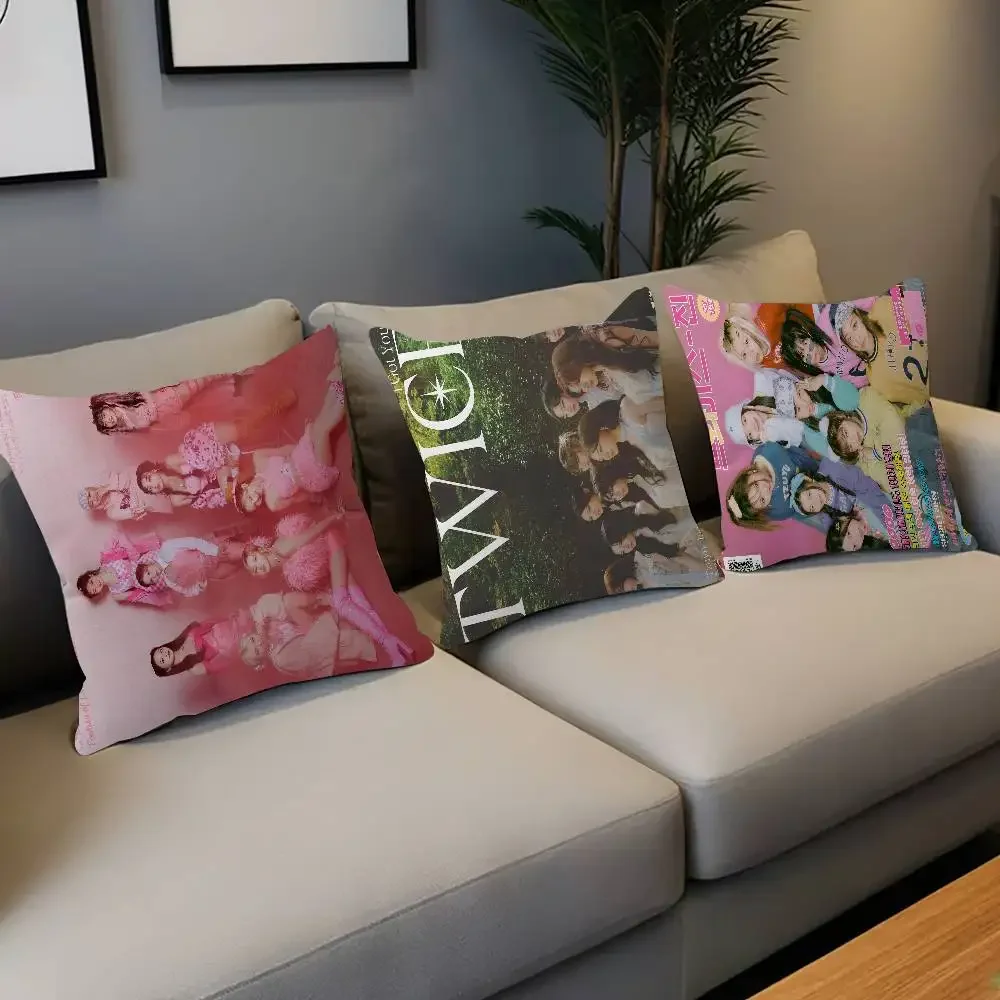 Kpop T-Twice وسادة هدية ديكور المنزل والمكتب وسادة غرفة نوم أريكة غطاء وسادة السيارة كيس وسادة #6