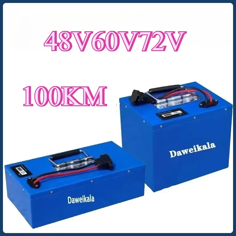 Super large capacity 100 km electric vehicle 72v48v60v electric motorcycle tricycle lithium battery