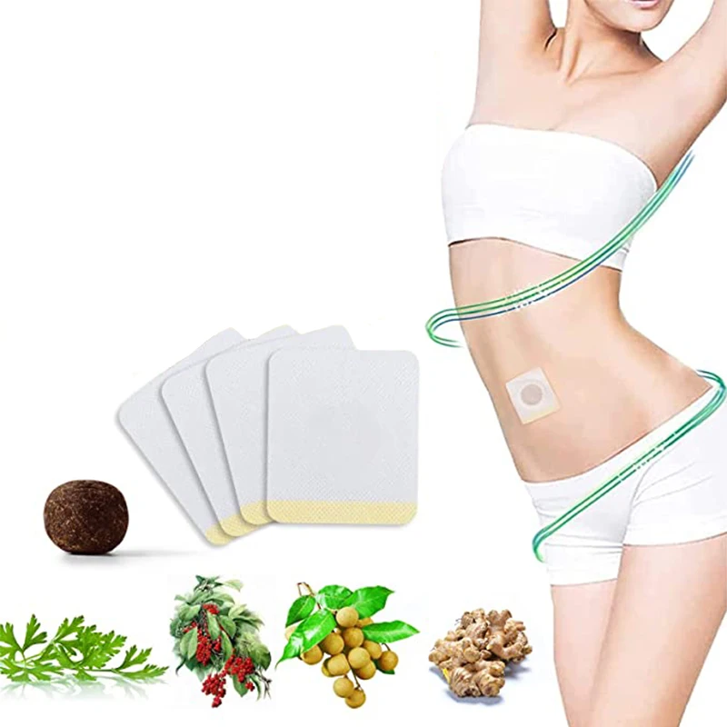 Mugwort Belly Patch Natural Worm Essence Pills Belly Stickers Women Losing Weight Slimming Fat Burning Detox Slimming