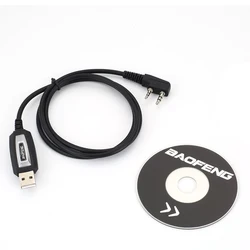 for Baofeng Walkie Talkie UV-5R Serise BF-888S Kenwood Wouxun Accessories Kit  USB Programming Cable and Software CD