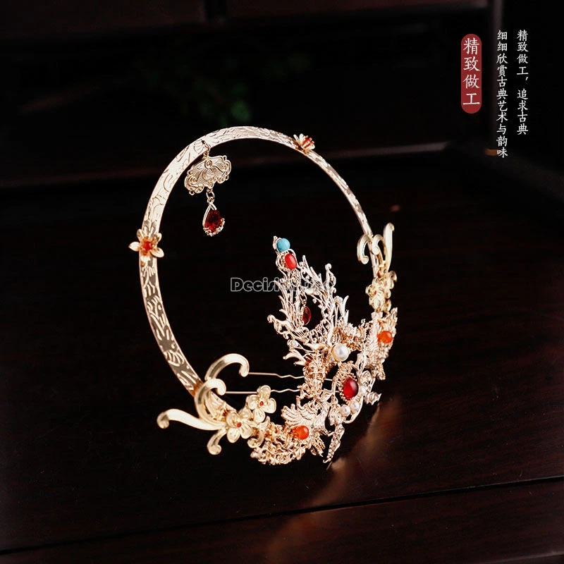 2024 fee dunhuang fei tian hanfu tiara klassieke sierlijke waardige hoofddeksels Chinese stijl prachtige veelzijdige hanfu accessoire