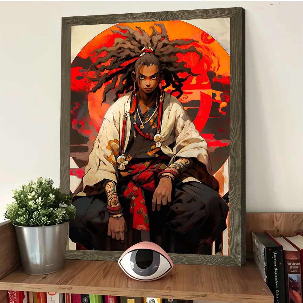 سيد السيوف المشارك تخصيص مطبوعة قماش اللوحة للصور جدار الفن غرفة المعيشة الديكور ديكور المنزل الحمام