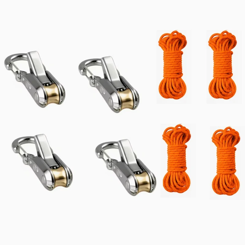 Self-locking zinc alloy adjustment buckle for outdoor camping wind rope tent RV cable hook rope