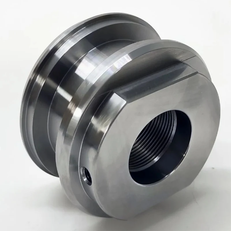 Custom CNC Machining Turned Milled Steel Alloy Hydraulic Cylinder Gland Nut Small and Middle Volume Production