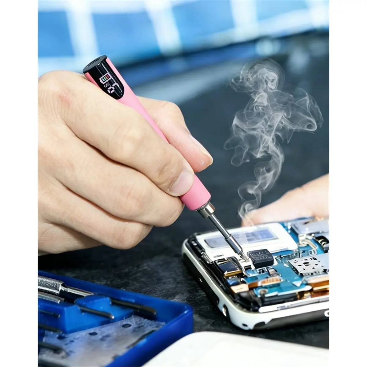 ferro-de-solda-portatil-universal-com-display-led-ferro-de-solda-sem-fio-recarregavel-com-bateria-integrada
