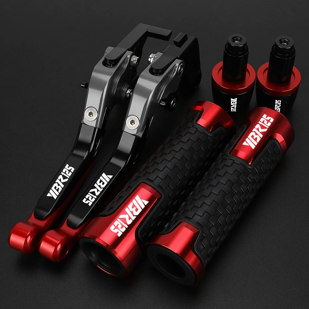 Motorcycle Aluminum Adjustable Brake Clutch Levers Handlebar Hand Gripss FOR YAMAHA YBR 125 2005-2014 YBR125 YBR-125 2008 2013