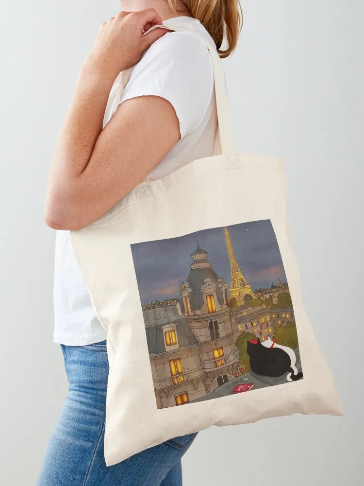 

Stanis Travelling the World - Paris Tote Bag shopping trolley bag Reusable bags sac pour femme the tote bag