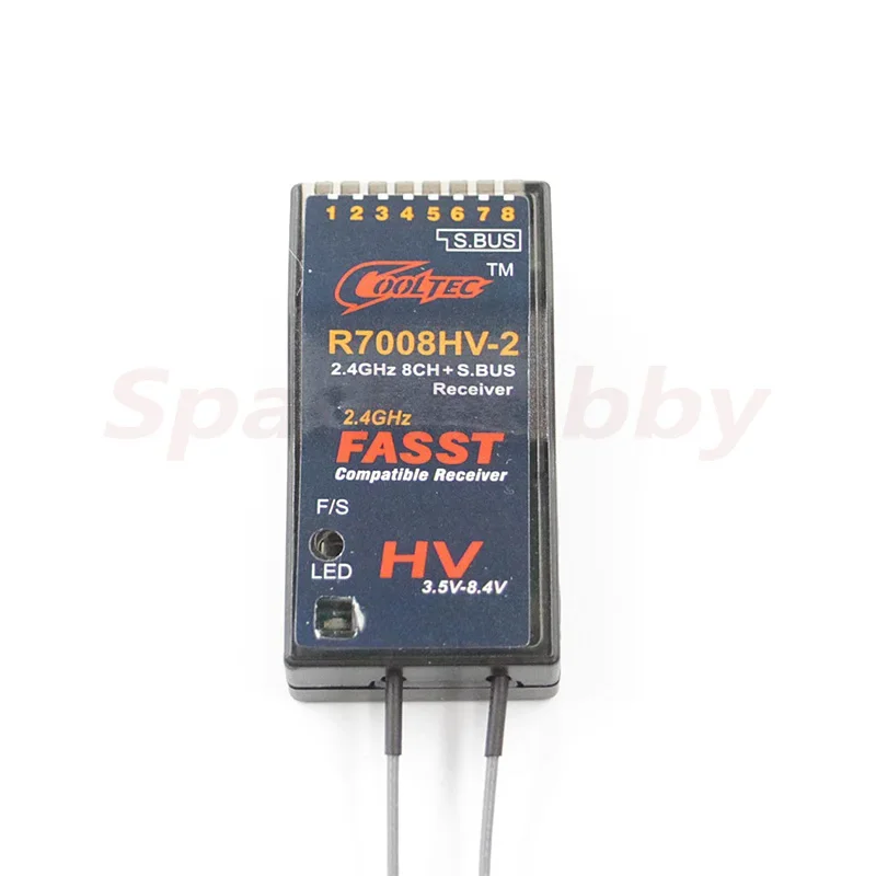 Cooltech-Receptor R7008HV-2 Futaba Fasst S.BUS, 8 canales, 2,4 GHz, sbus, para 14SG, 16SG, 16SZ, 18SZ, 18MZ, RC, ala fija, coche, barco, nuevo