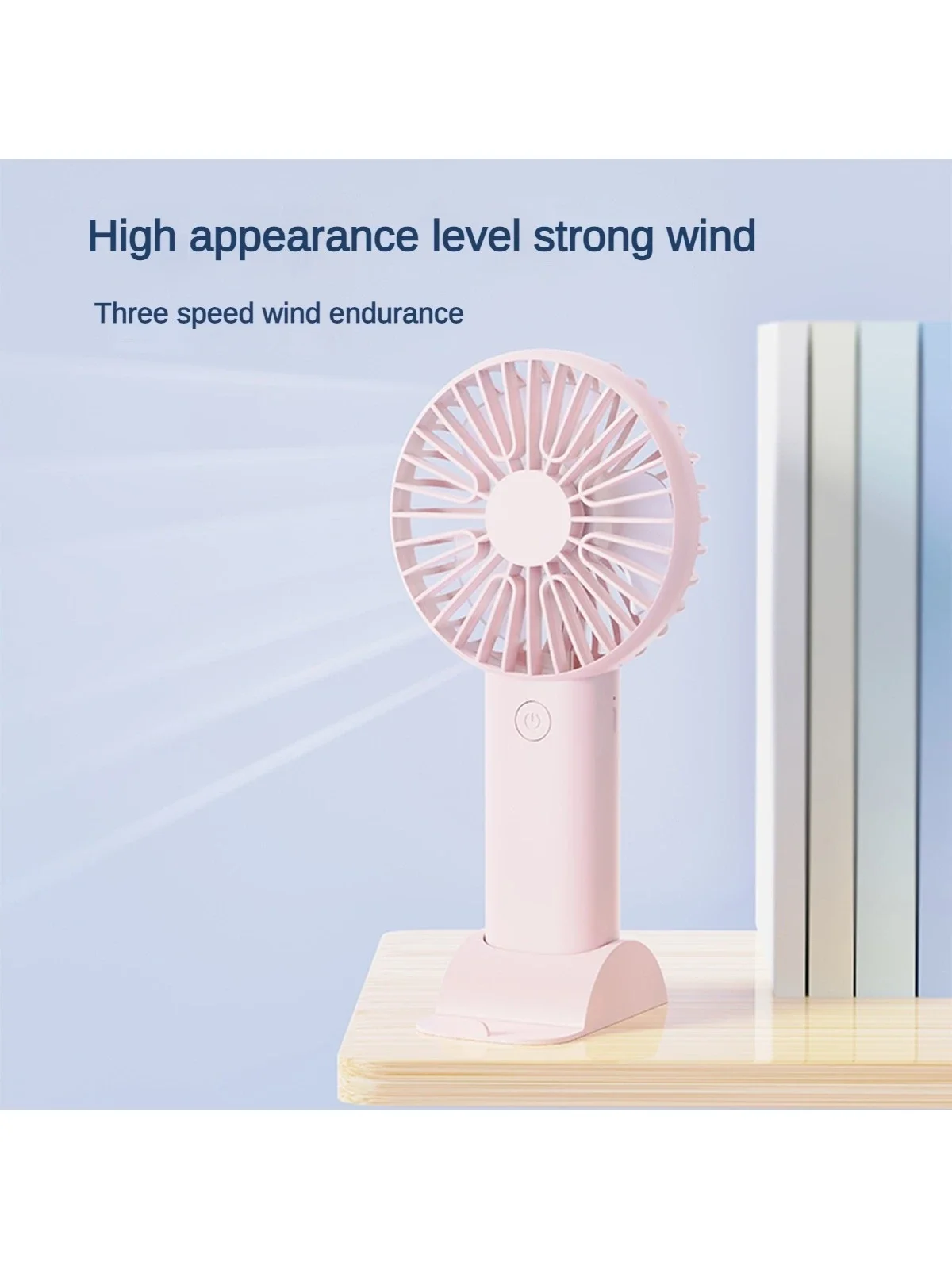 充電式ハンドヘルドミニファン、小型デスククーラー、ポータブルエアコン、学生かわいい、ミュート
