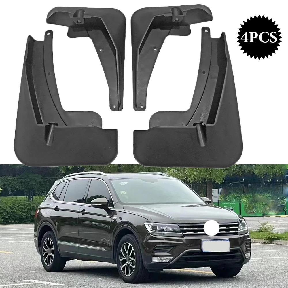 

4PCS Car Mudflaps Front Rear Mud Flaps Mudguards Splash Guards Fender Flares For Volkswagen VW Tiguan/Tiguan L 2017-2020