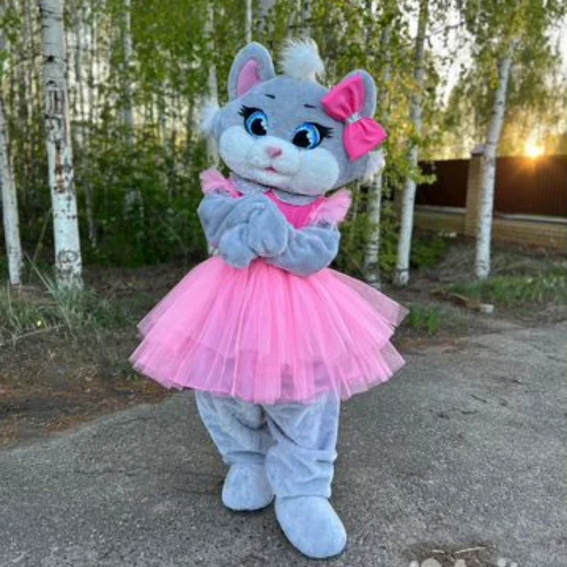 White Dress Teddy Bear Mascot Costume Birthday Wedding Bear Black Suit Halloween Rave Party Event Adults Cosplay Anime Fursuit